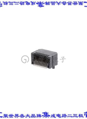 MEC8-110-02-L-D-RA1 卡边缘连接器20POS母头2排0.8mm黑色镀金