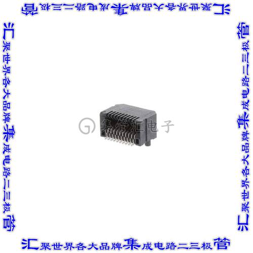 MEC8-110-02-L-D-RA1 卡边缘连接器20POS母头2排0.8mm黑色镀金
