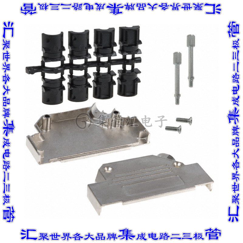 165X02719XE 连接器37POS后壳45度屏蔽银