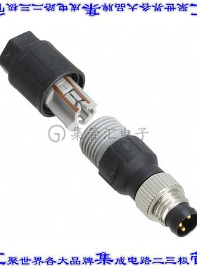 1441024 圆形连接器3POS插头公引脚IDC镀金自由悬挂