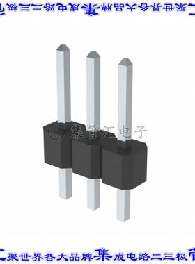 PEC03SAAN 针座连接器3POS分离式2.54mm公形插针通孔直针锡