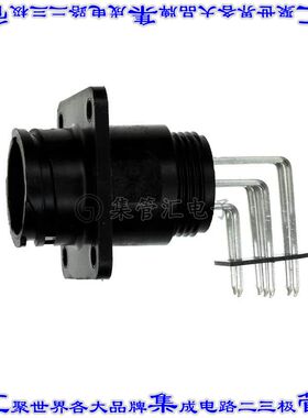 1776903-1 圆形连接器7POS插座公形引脚焊接镀金面板安装通孔直角