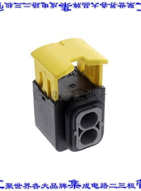 2-1564542-1 矩形连接器外壳2POS插座9mm母形插口灰色自由悬挂