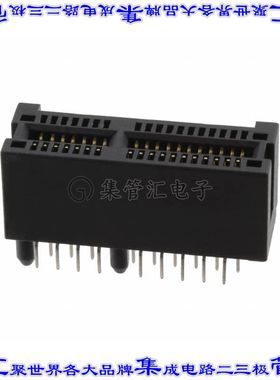 PCIE-036-02-F-D-TH 卡边缘连接器36POS母头2排1mm黑色镀金