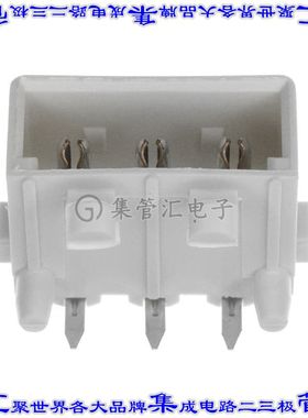 643488-1 针座连接器3POS接头5.08mm公形插针通孔直角锡
