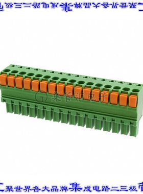 1-1986722-6 端子块连接器16POS插头母插口3.81mm绿色自由悬挂