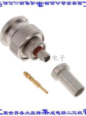 5225555-5 同轴连接器TNC插头公引脚压接50欧姆自由悬挂