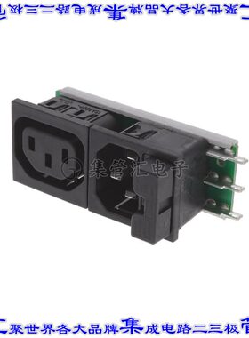 6423.0151.10 电源接入连接器插座母形插口IEC320-2-2/F面板安装