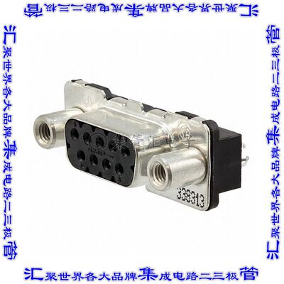 4-338313-2 连接器9POS插座母插口2排D-Sub通孔
