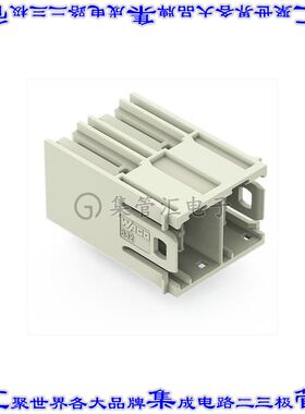 832-3622 端子块连接器2POS接头公引脚带罩10.16mm灰色90DEG通孔