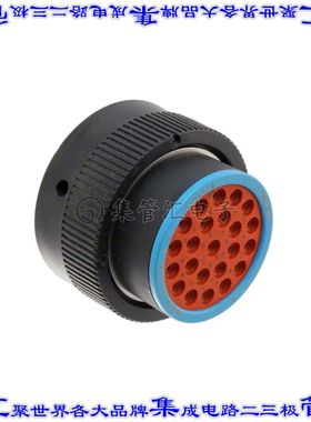 HDP26-24-23SE 圆形连接器23POS插头外壳用于母插口黑色自由悬挂