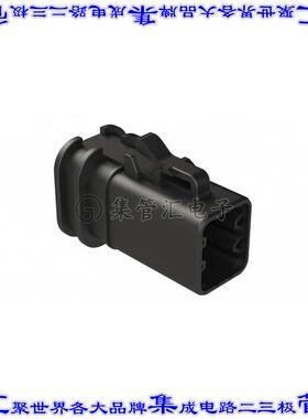 ATP06-6S-OMBLK 矩形连接器外壳6POS插头3排母形插口黑色自由悬挂