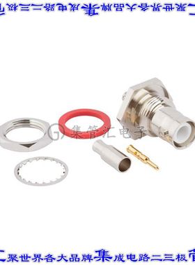 112234RP 同轴连接器RP-BNC插孔公引脚压接50欧姆面板安装