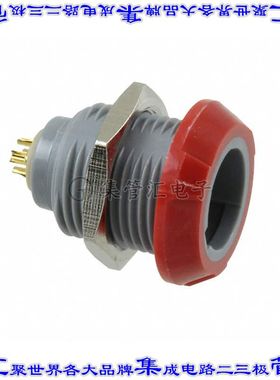 PLB4G220004 圆形连接器4POS插座母插口焊杯镀金面板安装