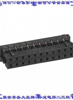 DF11-22DS-2C 矩形连接器外壳22POS插座2排2mm母形插口黑色自由悬