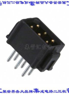 M80-8540645 针座连接器6POS接头2排2mm公形插针通孔直针镀金