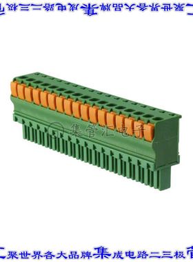 1-1986720-7 端子块连接器17POS插头母插口3.81mm绿色自由悬挂