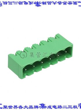 OSTOQ065450 端子块连接器6POS接头公引脚带罩5.08mm垂直焊接