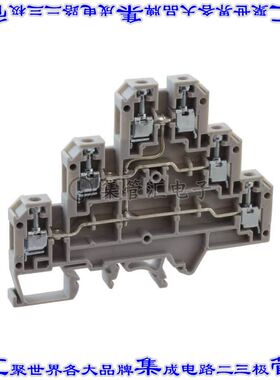 CTL2.5U(I.S) 端子块连接器6POS馈通式6.0mm灰色12-22AWG