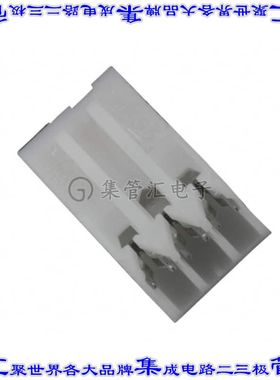 3-644020-3 矩形连接器3POS插座2.54mm母插口白色IDC镀金自由悬挂