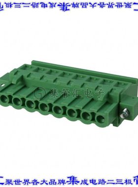 TS08515C0000G 端子块连接器8POS插头母插口5.08mm绿色自由悬挂
