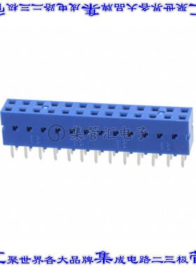 76342-313LF 针座连接器26POS插座2排2.54mm母形插口通孔直针镀金