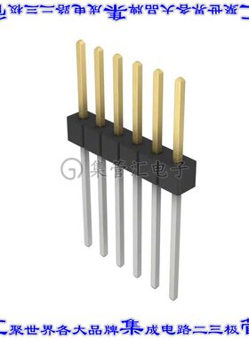 PBC06SFEN 针座连接器6POS分离式2.54mm公形插针通孔直针镀金
