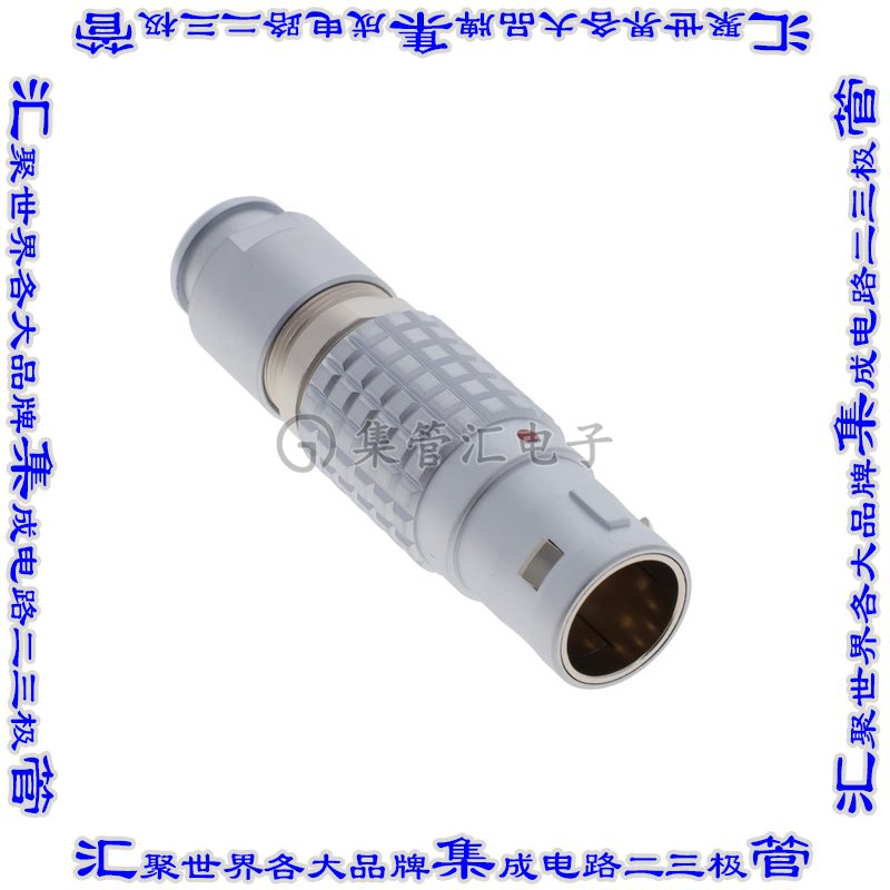 FGG.3B.307.CLAD92Z 圆形连接器7POS插头公引脚焊杯镀金自由悬挂