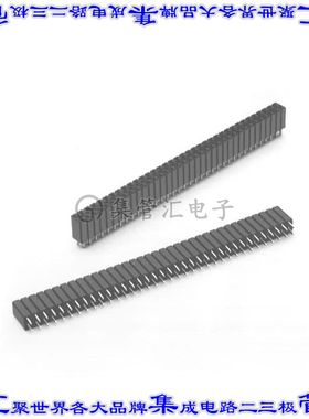 929852-01-14-RA 针座连接器28POS插座2排2.54mm叉状通孔直针镀金