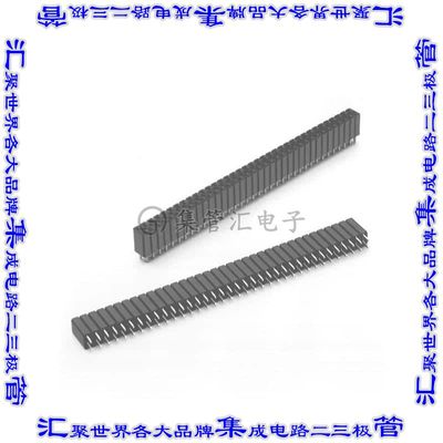 929975-01-07-RK 针座连接器14POS插座2排2.54mm叉状通孔直针锡