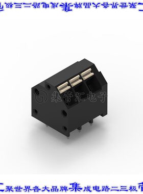 691809320303 线对板连接器3POS接线端子3.81mm通孔45角度带板