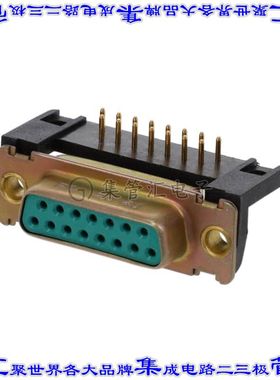 DAM15S532N 连接器15POS插座母插口2排D-Sub通孔直角