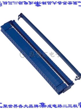 CWR-217-60-0203 矩形连接器60POS插座2排2.54mm母插口蓝色IDC锡