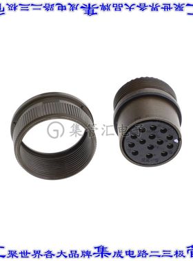 10-069522-19H 圆形连接器14POS插座母插口焊杯银面板安装