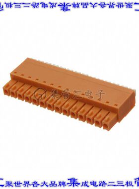 1969210000 端子块连接器14POS插头母插口3.81mm橙色自由悬挂