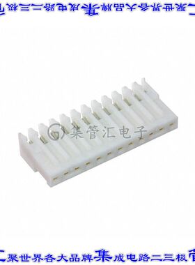 4-641191-2 矩形连接器12POS插座2.54mm母插口白色IDC镀金自由悬