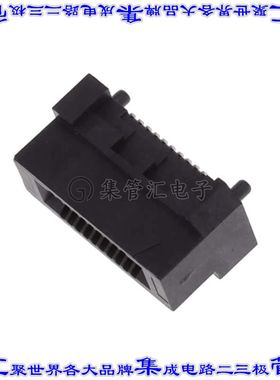 HSEC8-110-01-S-DV-A-PE 卡边缘连接器20POS母头2排0.8mm黑色镀金