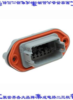 AT04-12PA-PM14 矩形连接器外壳12POS插座2排公形引脚灰色面板安