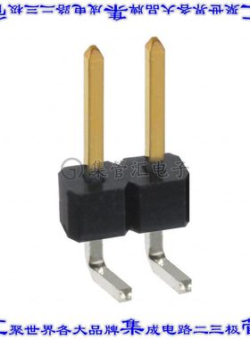 PBC02SBAN 针座连接器2POS分离式2.54mm公形插针通孔直角镀金