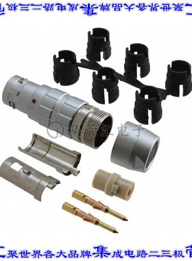 JBXFD1G02MCSDSR 圆形连接器2POS插头公引脚压接镀金自由悬挂