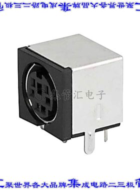 4850.261 圆形连接器6POS插座母插口焊接银通孔直角