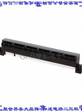GWE82DHRQ-T941 卡边缘连接器164POS母头2排1mm黑色镀金