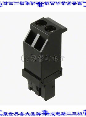 ELFF02230 端子块连接器2POS插头母插口5.08mm黑色自由悬挂