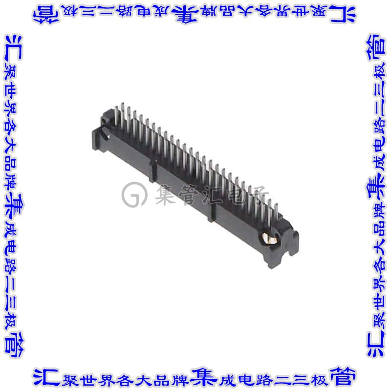 45250-600200 针座连接器50POS接头2排1.27mm公形插针通孔直针镀