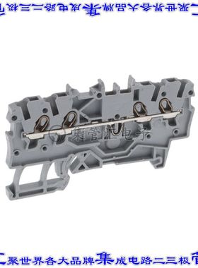 2000-1401 端子块连接器4POS馈通式3.5mm灰色16-20AWG