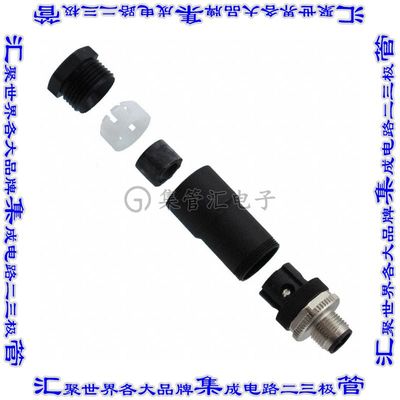 1404641 圆形连接器4(电源)插头公引脚螺钉镀金自由悬挂