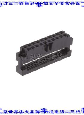 89361-720SLF 矩形连接器20POS插座2排2mm母插口黑色IDC镀金自由
