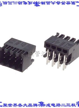 1728000000 端子块连接器8POS接头公引脚带罩2排3.5mm黑色90DEG通