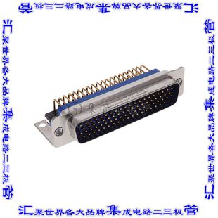 DD78M4R700S Sub高密度通孔直角 连接器78POS插头公引脚4排D