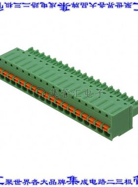1851203 端子块连接器18POS插头母插口3.81mm绿色自由悬挂